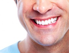 Man smiling after cosmetic dentistry